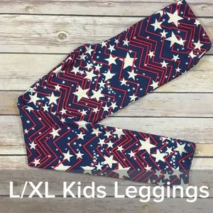 Kids L/XL LLR patriotic patterned leggings NWT